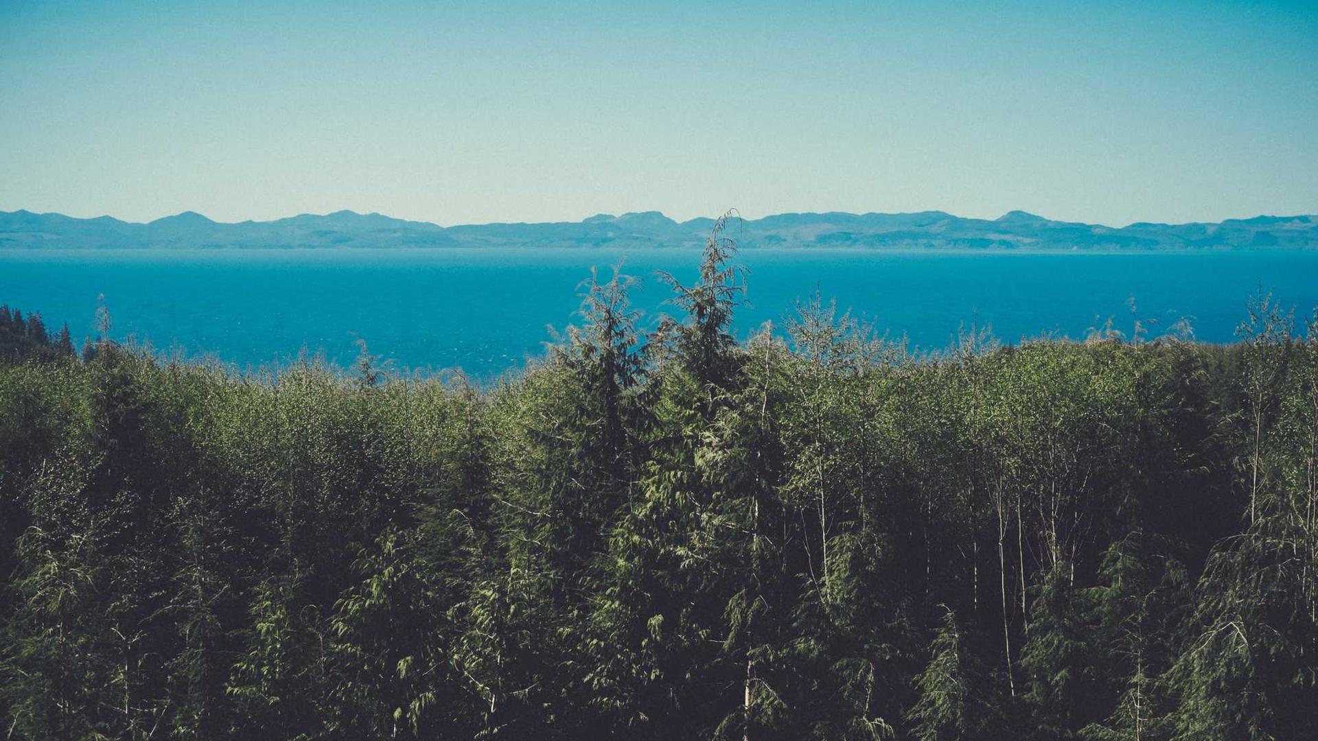 开阔的公路延伸至远方的山脉